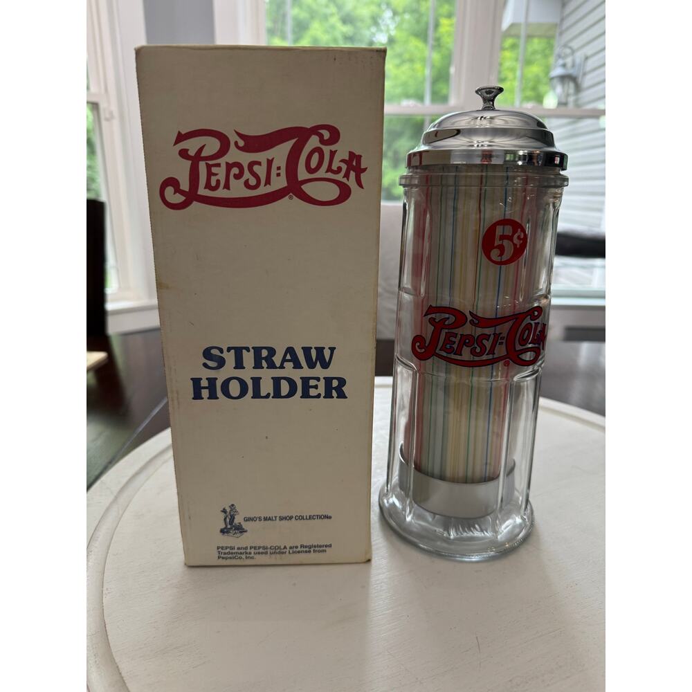 Pepsi Cola Soda Fountain Straw Holder New open box